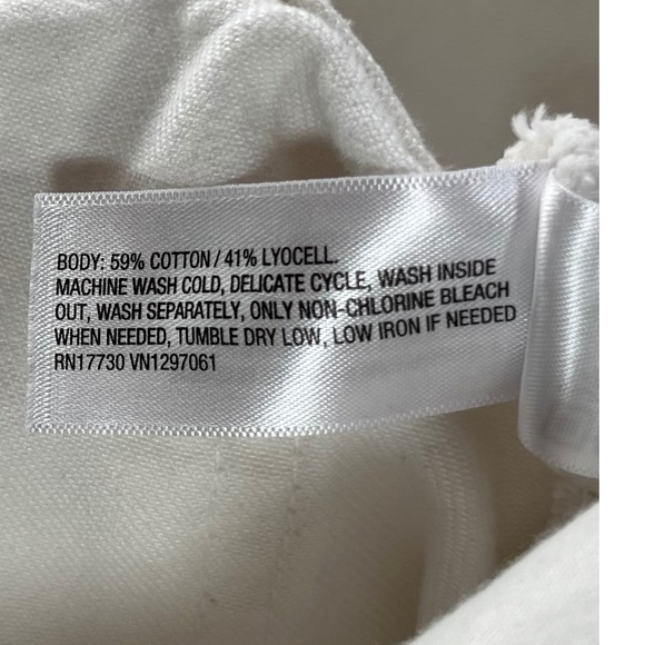 Universal Thread Womens High Rise Long Shorts White Denim Relaxed Fit Size 8 NWT - Picture 13 of 14